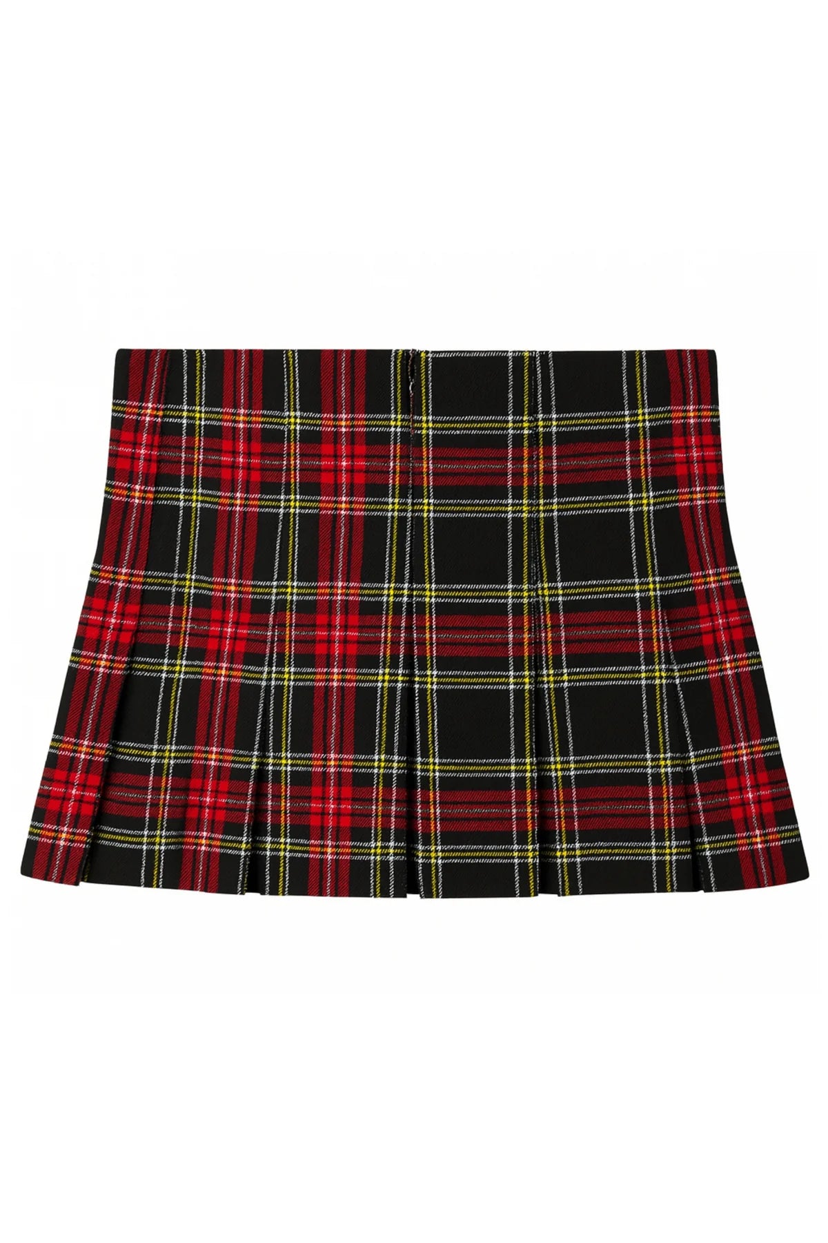 KatieJ NYC Axel Skirt in Red Tartan for tween girls - back