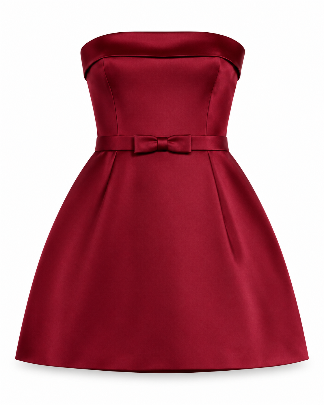 KatieJ NYC Bessie Satin Holiday Dress in burgundy for tween girls