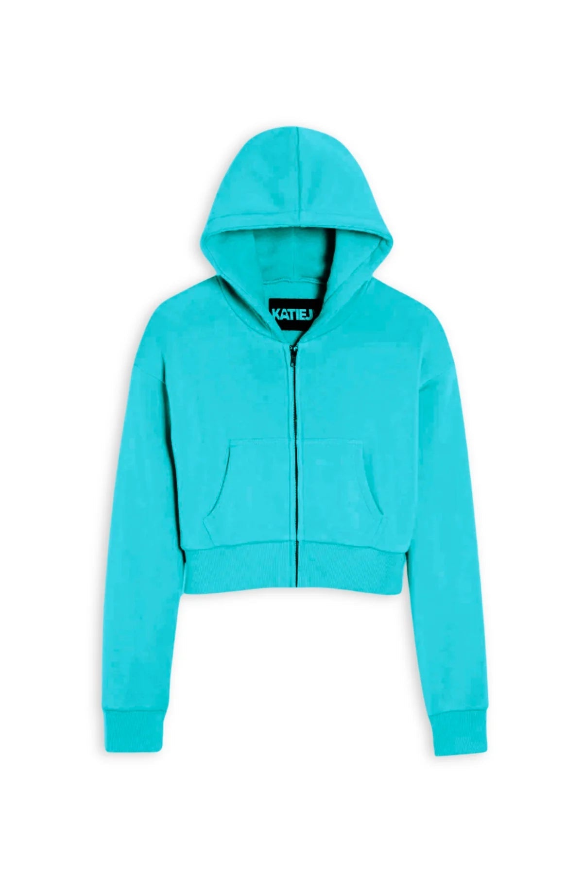 KatieJ NYC Dylan Crop Zip Up Hoodie - Jade * Preorder* - Everything But The PrincessKatieJ NYC