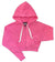 KatieJ NYC Dylan Crop Zip Up Hoodie- Tart Raspberry - Everything But The PrincessKatieJ NYC