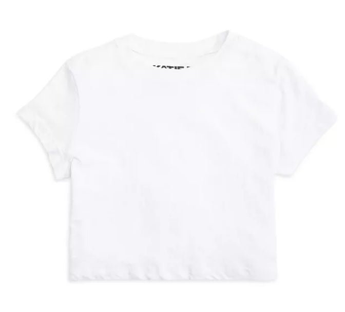 KatieJ NYC Fearless Crop Tee - White * Kids &amp; Juniors * - Everything But The PrincessKatieJ NYC