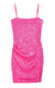 KatieJ NYC Sequin  Maddy Dress - Neon Pink