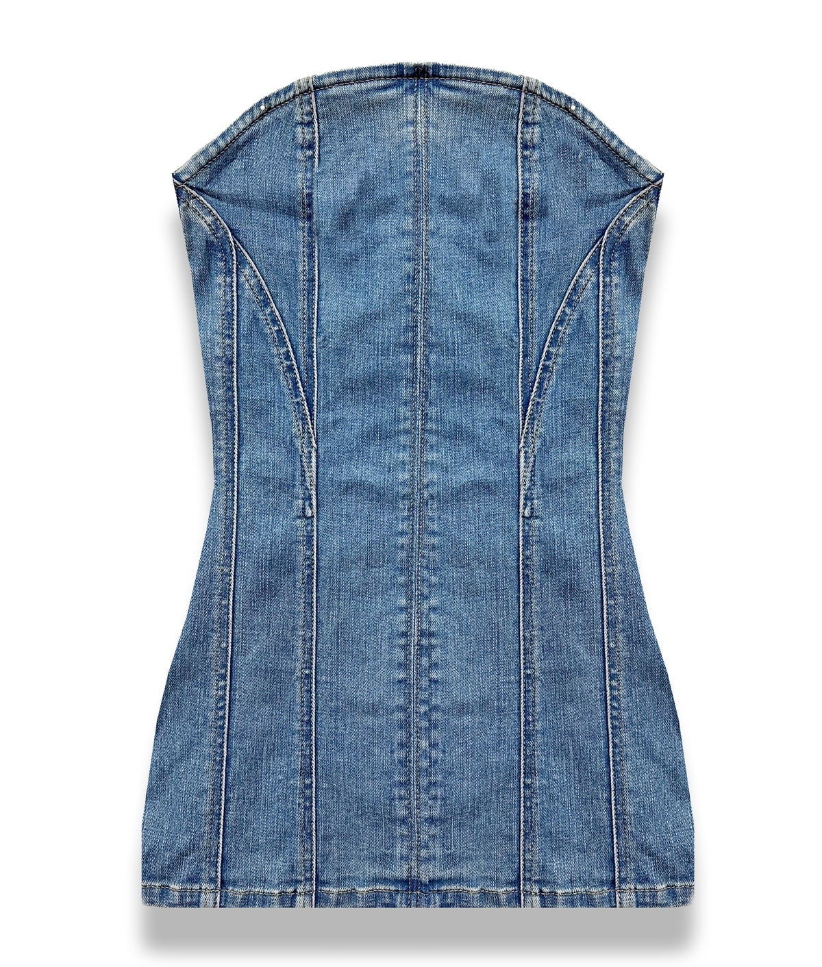 KatieJ NYC Tween Rome Denim Dress front view
