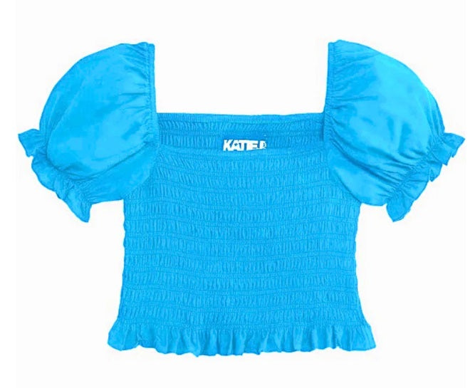 KatieJ NYC Marlee Top - Turquoise