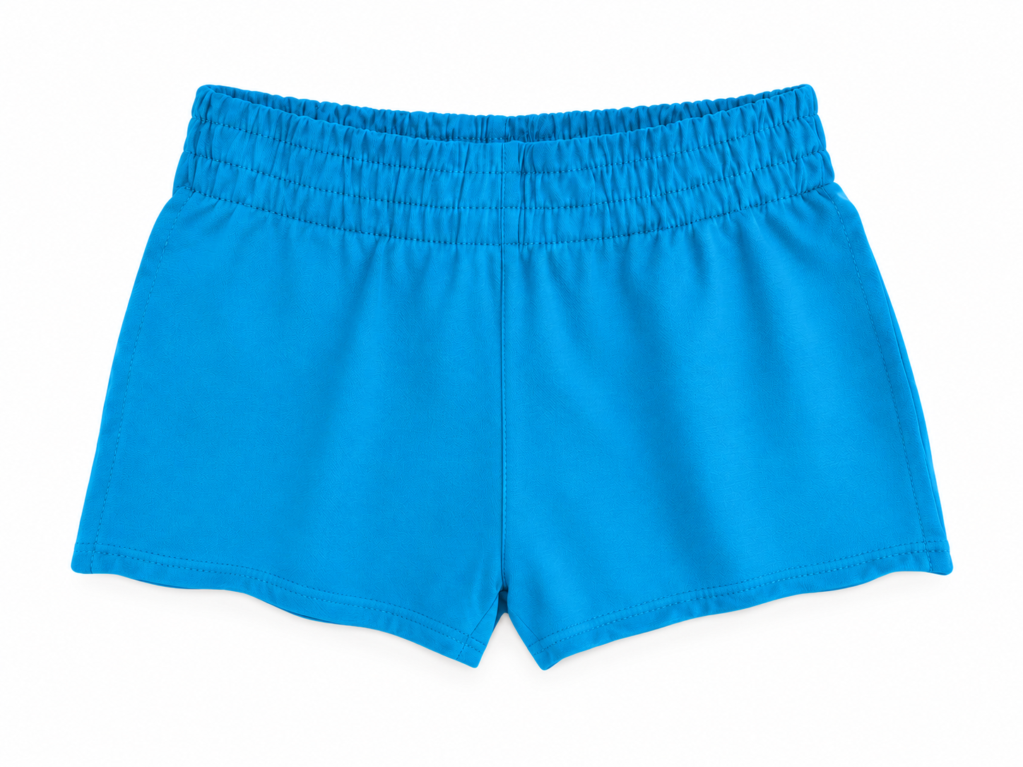 KatieJ NYC Tristan Short in Coastal Blue on white background