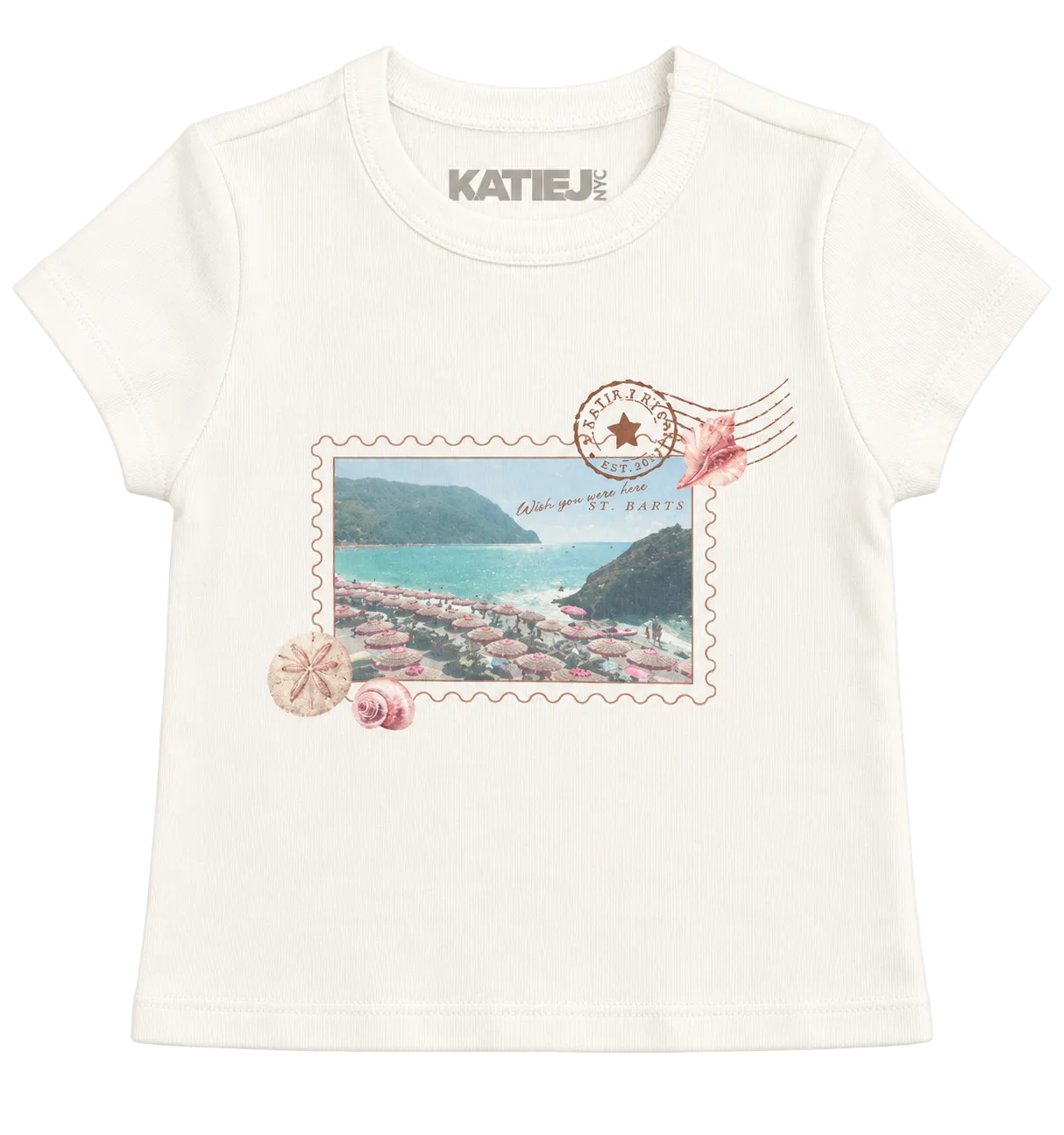 KatieJ NYC Tween Baby Tee - St Barth