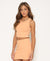 Kaveah Ribbed Mini Skirt - Apricot - Everything But The PrincessKaveah