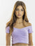 Kaveah Terry Cloth Shirred Top - Wisteria - Everything But The PrincessKaveah