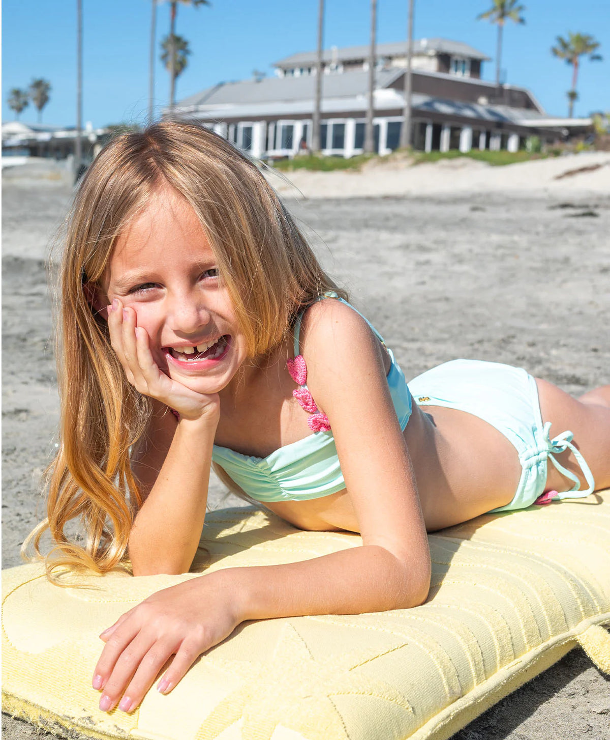 PQ Kids Aqua Hearts 2pc Swimsuit