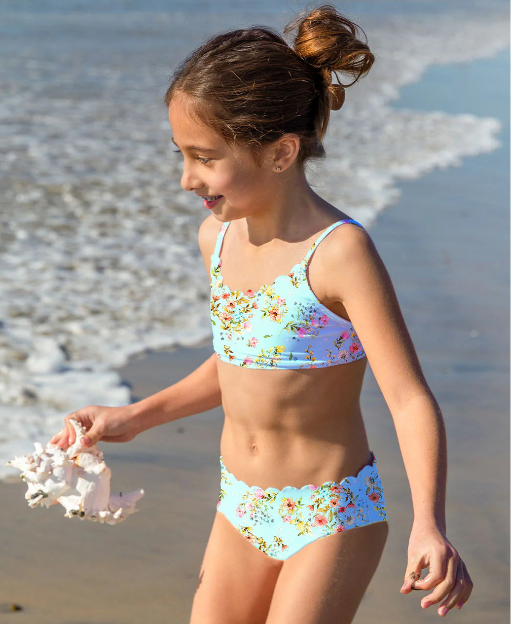 PQ Kids Dolce Remy Floral 2pc Swimsuit