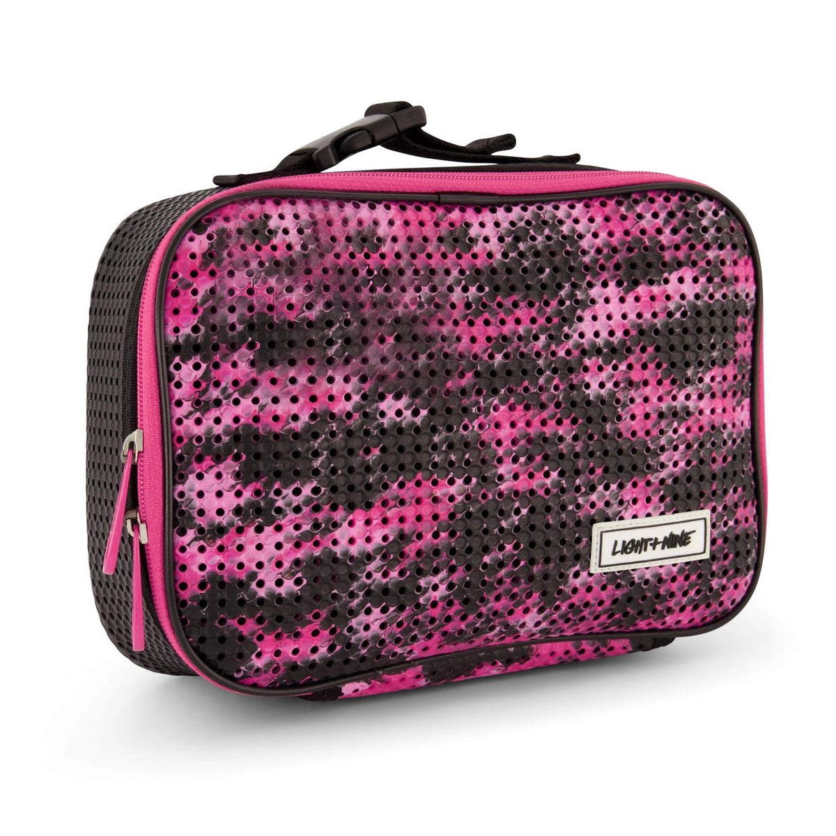 Light + Black/Fuchsia Camo Insulated Lunch Tote - Everything But The PrincessLight+ Nine