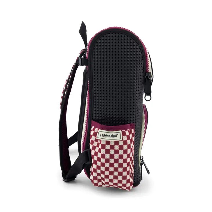 Light Nine Student Backpack Checkered Brick