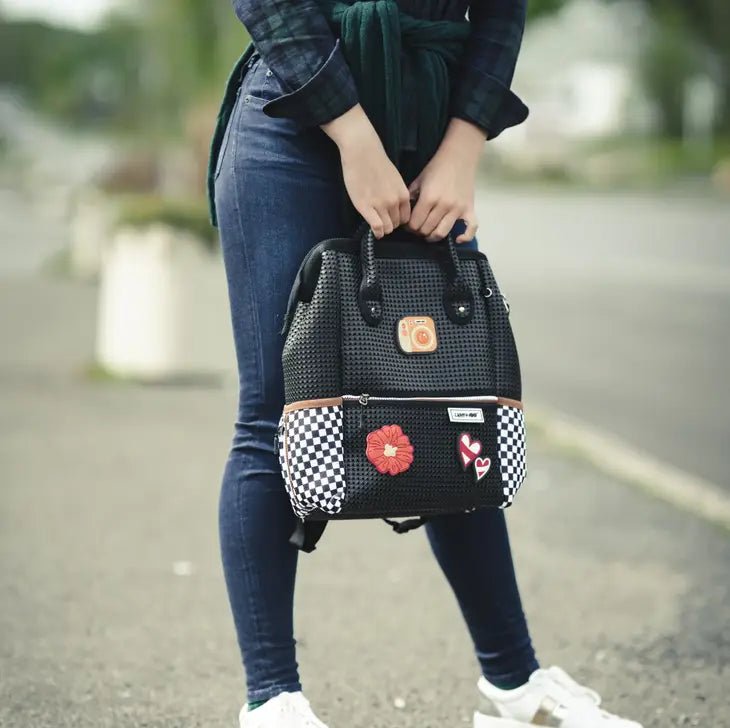 Light + Nine Tweeny Backpack Checkered Black- Customize With Gibets! - Everything But The PrincessLight+ Nine