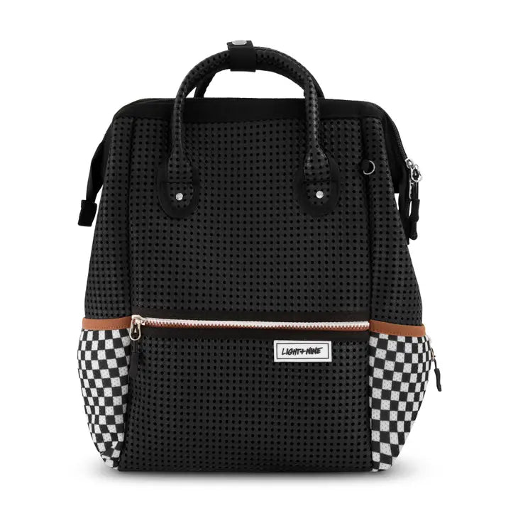 Light + Nine Tweeny Backpack Checkered Black- Customize With Gibets! - Everything But The PrincessLight+ Nine