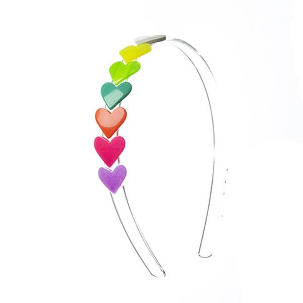 Lilies &amp; Roses Neon Hearts Headband - Everything But The PrincessLilies &amp; Roses NY