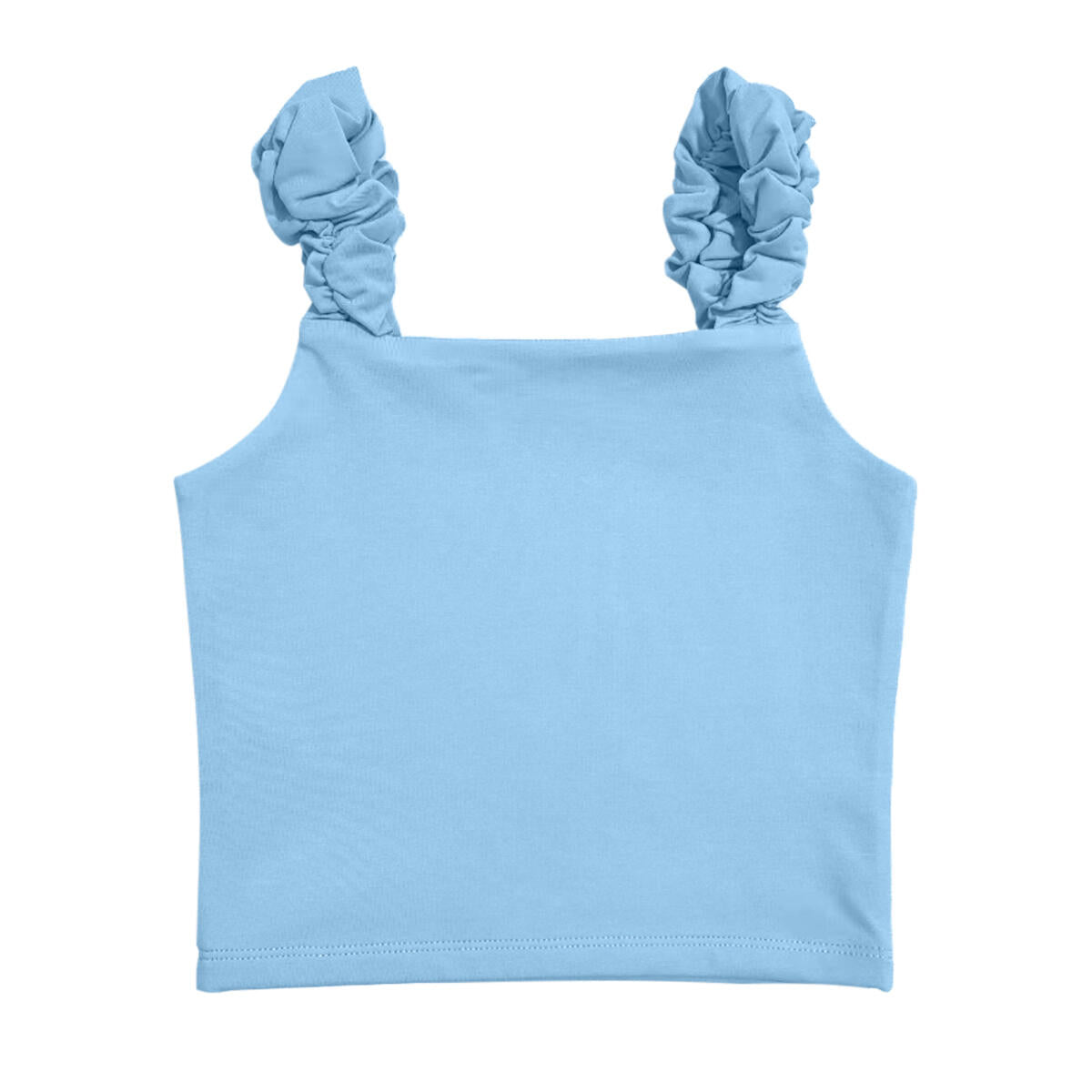 Little Olin Jersey Ruffle Tank - Blue - Everything But The PrincessLittle Olin