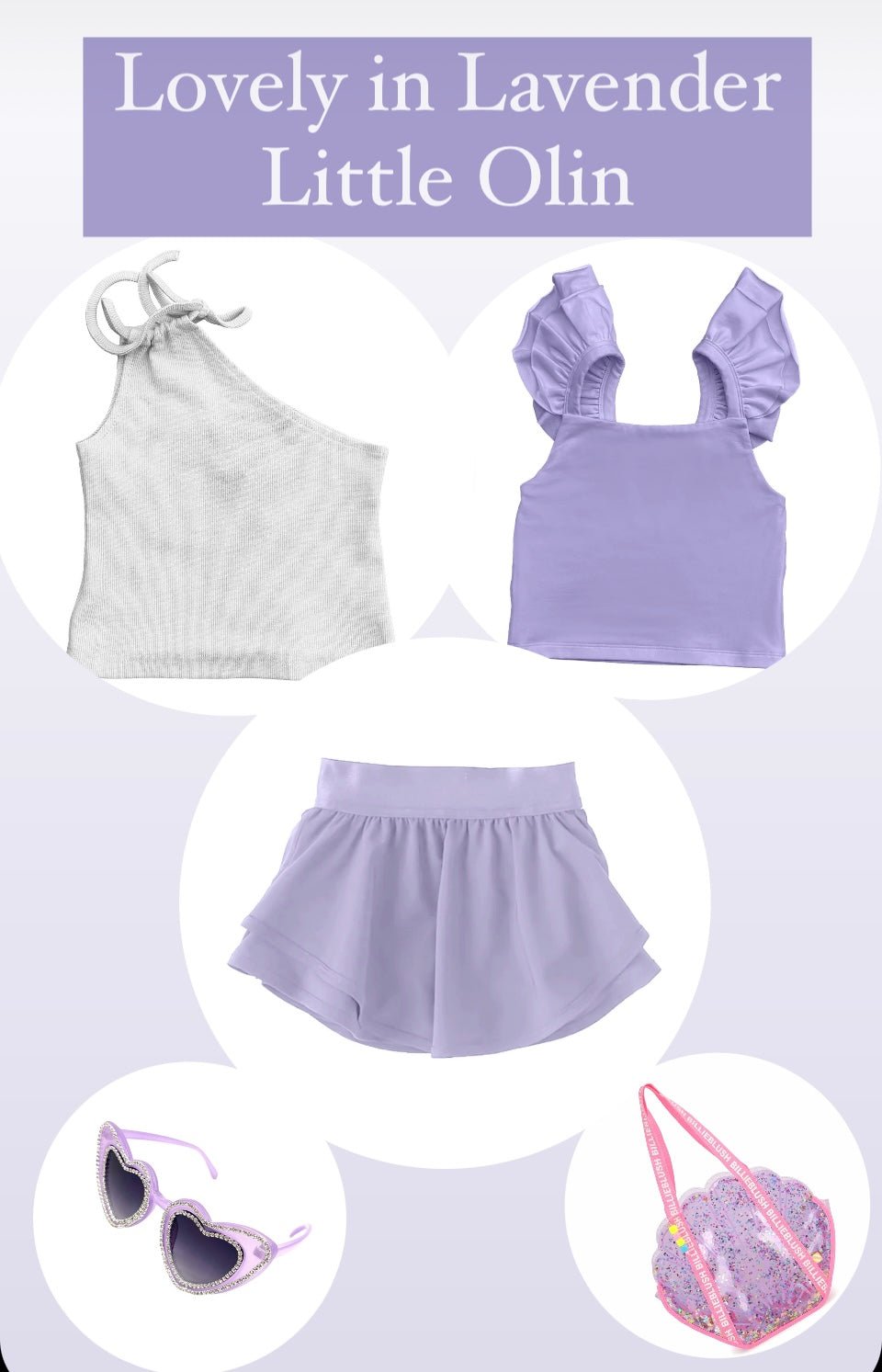 Little Olin Jersey Ruffle Tank - Lavender- Size 10 - Everything But The PrincessLittle Olin