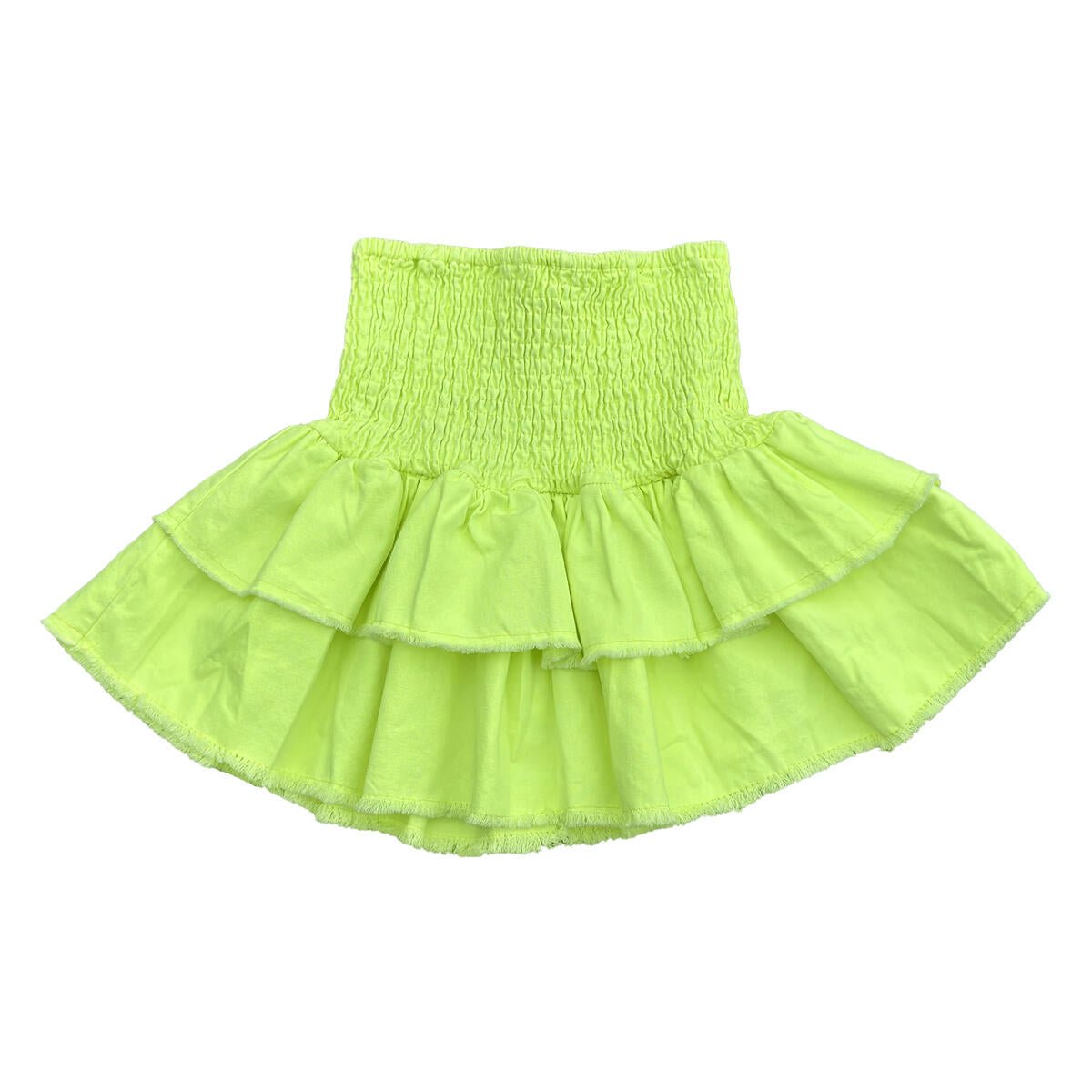 Little Olin Smocked Skirt - Neon Yellow - Everything But The PrincessLittle Olin