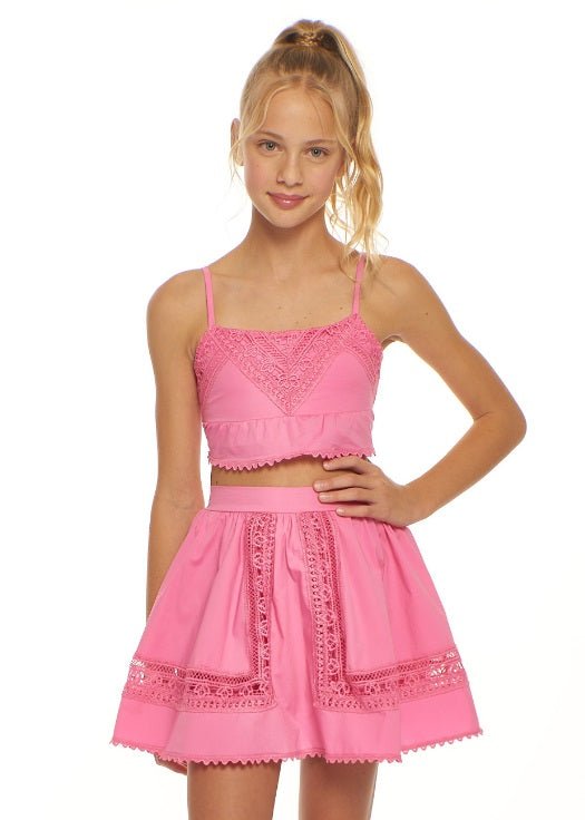 Little Peixoto 2pc Celeste Skirt Set- Pink Azelea - Everything But The PrincessLittle Peixoto