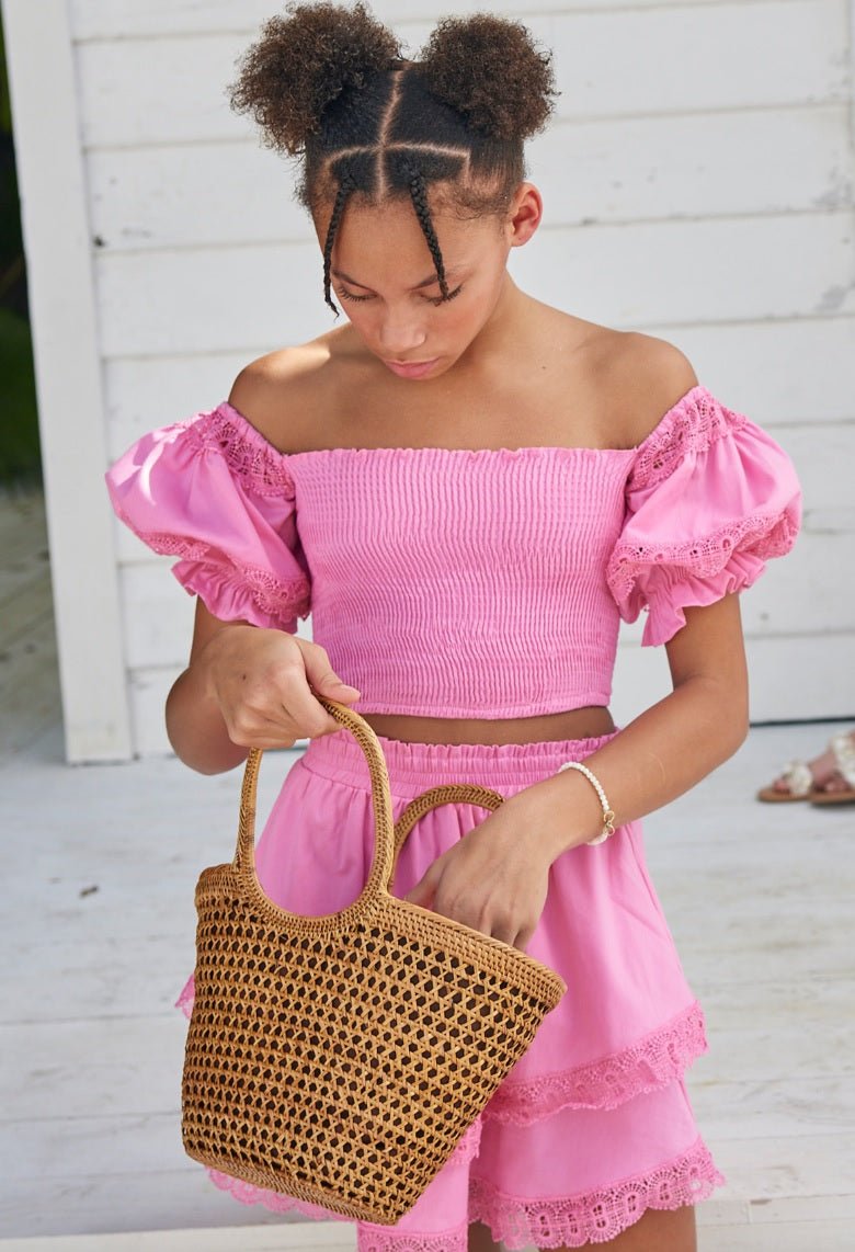 Little Peixoto 2pc Simone Skirt Set- Peony Pink - Everything But The PrincessLittle Peixoto