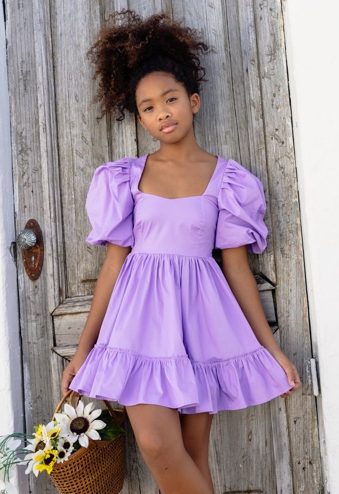 Little Peixoto Logan Mini Dress- Very Peri - Everything But The PrincessLittle Peixoto