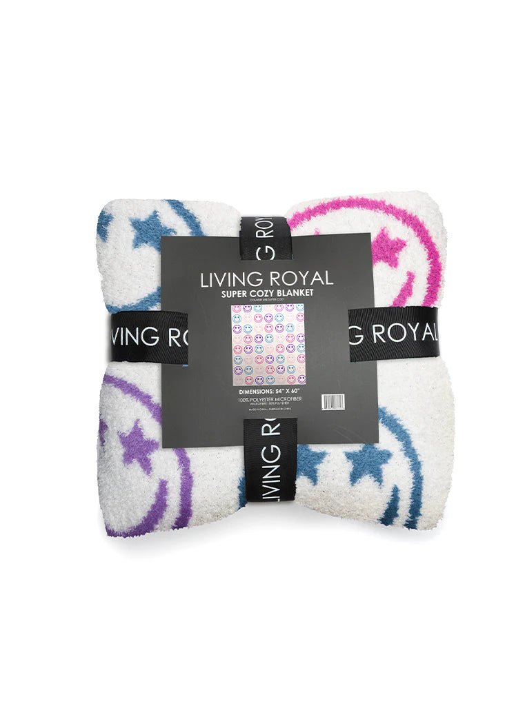 Living Royal 60&quot; Luxe Blanket - Star Smiley - Everything But The Princessliving royal