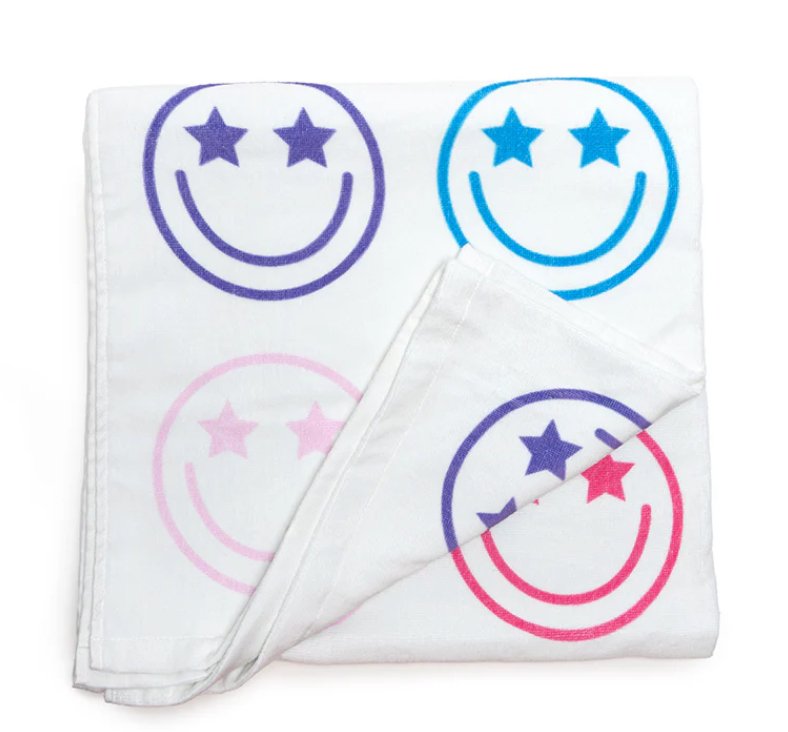 Living Royal Happy Faces Pool 60&quot; Towel - Everything But The Princessliving royal