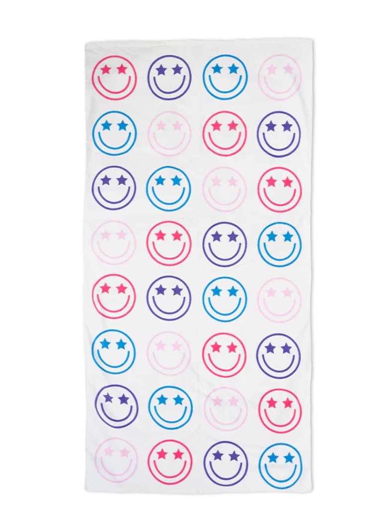 Living Royal Happy Faces Pool 60&quot; Towel - Everything But The Princessliving royal