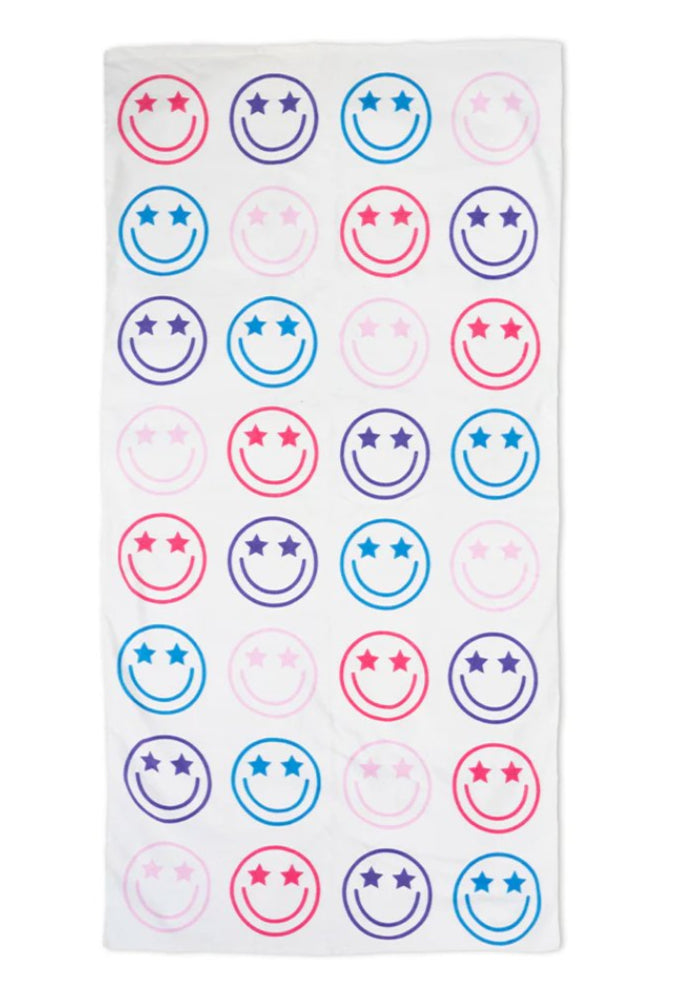 Living Royal Happy Faces Pool 60" Towel - Everything But The Princessliving royal
