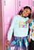 Lola And The Boys Blue Crystal " Good Vibes " Sweatshirt - Everything But The PrincessLola And The Boys