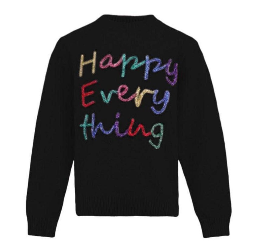 Lola And The Boys Happy Everything Tinsel Sweater - Black * Kids &amp; Adult * - Everything But The PrincessLola And The Boys