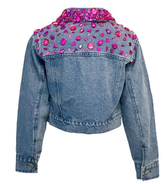 Lola And The Boys Sparkle Queen Gem Denim Jacket - Everything But The PrincessLola And The Boys