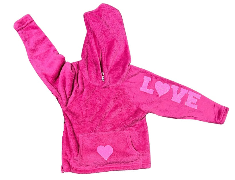 Made With Love &amp; Kisses LOVE Fleece Pullover