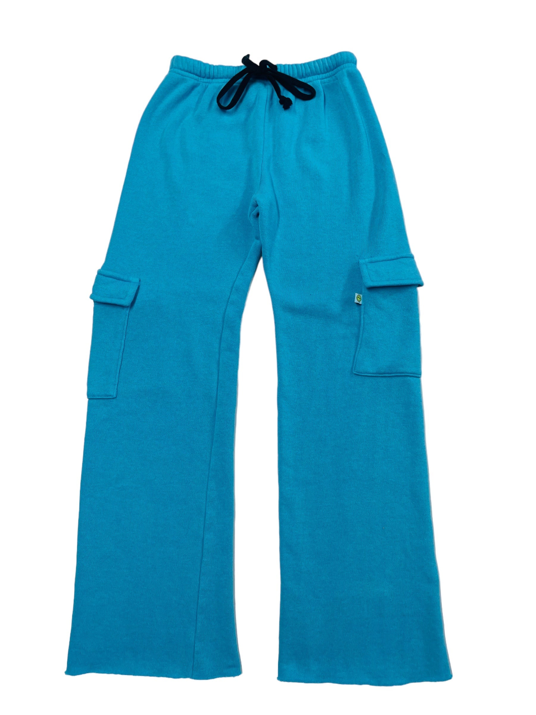 Love Junkie Knit Cargo Flare Pant - Turquoise - Everything But The PrincessLove Junkie