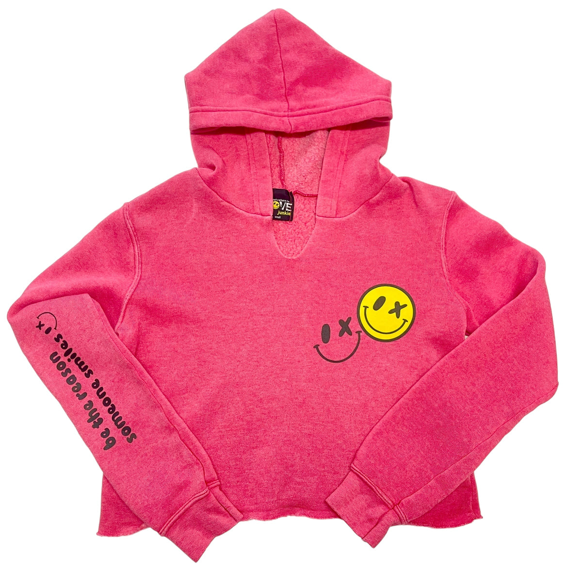 Love Junkie Smiles Hooded Sweatshirt - Punch * 4 - 14 * - Everything But The PrincessLove Junkie