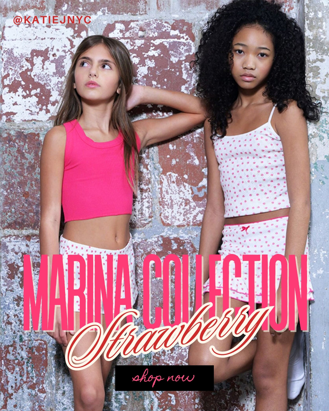 Marina Knit Longe Skirt- Strawberry