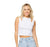 Malibu Sugar White Ribbed Double Shoulder Tank Top - Everything But The PrincessMalibu Sugar