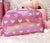 Metallic Heart-Patched Pink Large Duffle Bag - Everything But The PrincessOMG