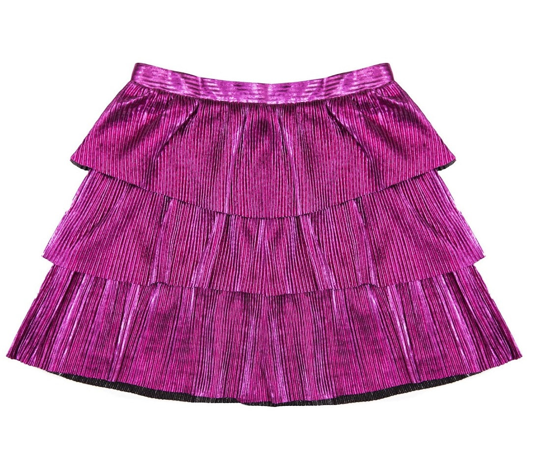 Mia New York Berry Metallic Skirt * Restocked *
