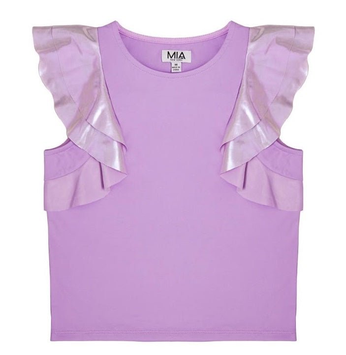 Mia New York Purple Flutter Sleeve Top * Restocked * - Everything But The PrincessMia New York