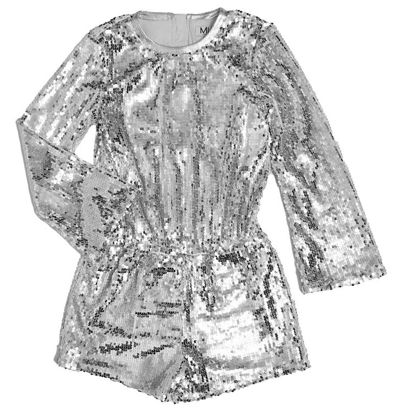 Mia New York Silver Sequin Long Sleeve Romper - Everything But The PrincessMia New York