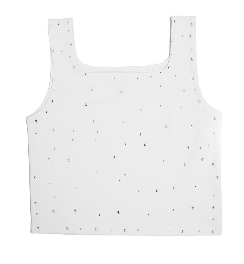 Mia New York White Glam Tank - Everything But The PrincessMia New York