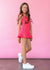 Miss Behave Girls Coral Rue Ruffle Sleeve Fit & Flare Romper - Everything But The PrincessMiss Behave