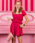 Miss Behave Hot Pink Puff Sleeve Berkley Dress - Everything But The PrincessMiss Behave