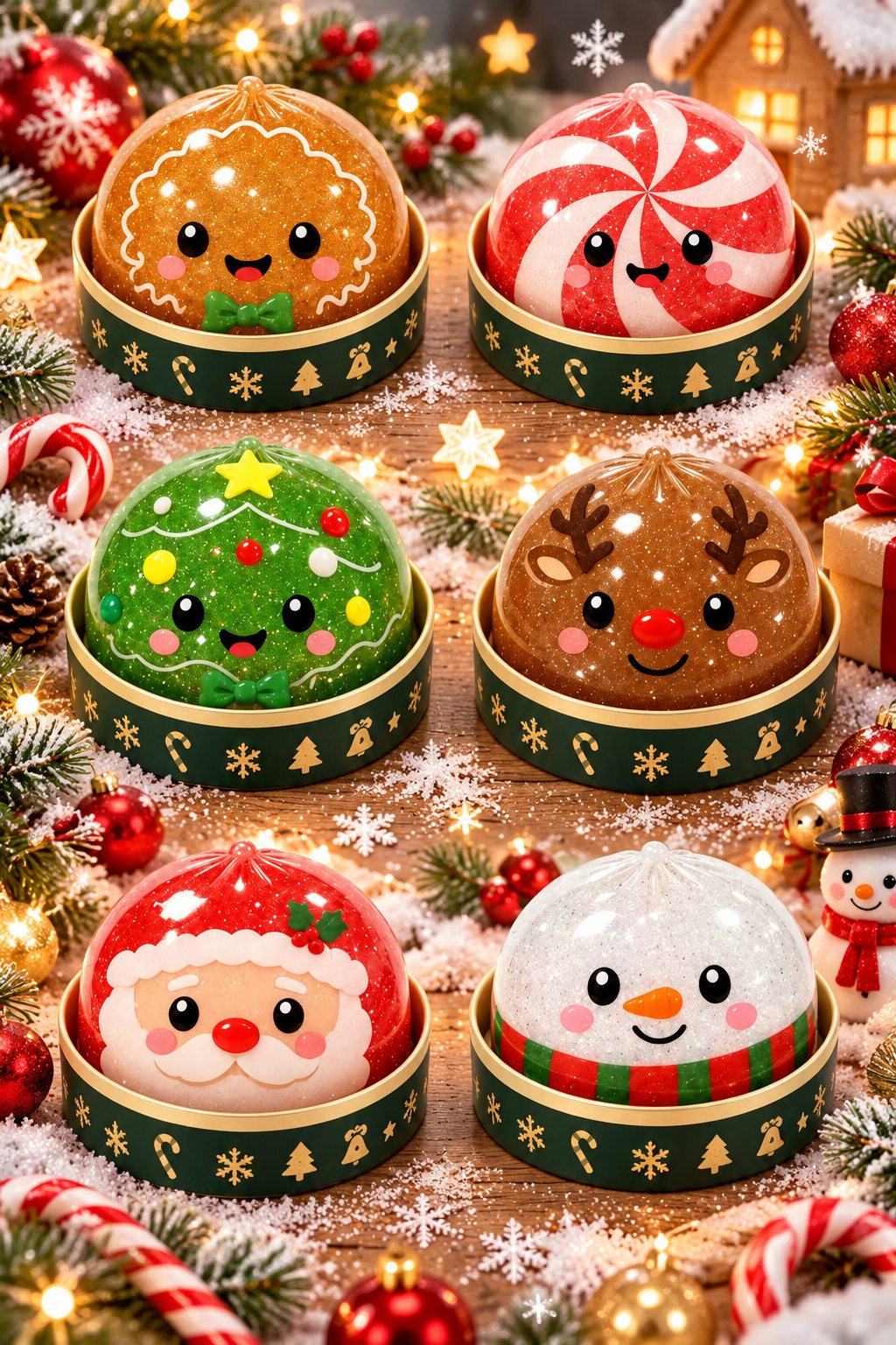 mystery dumpling squishy holiday version blind box
