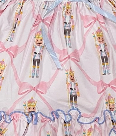 Nutcracker Ballet Ruffle Hem Button Up Set