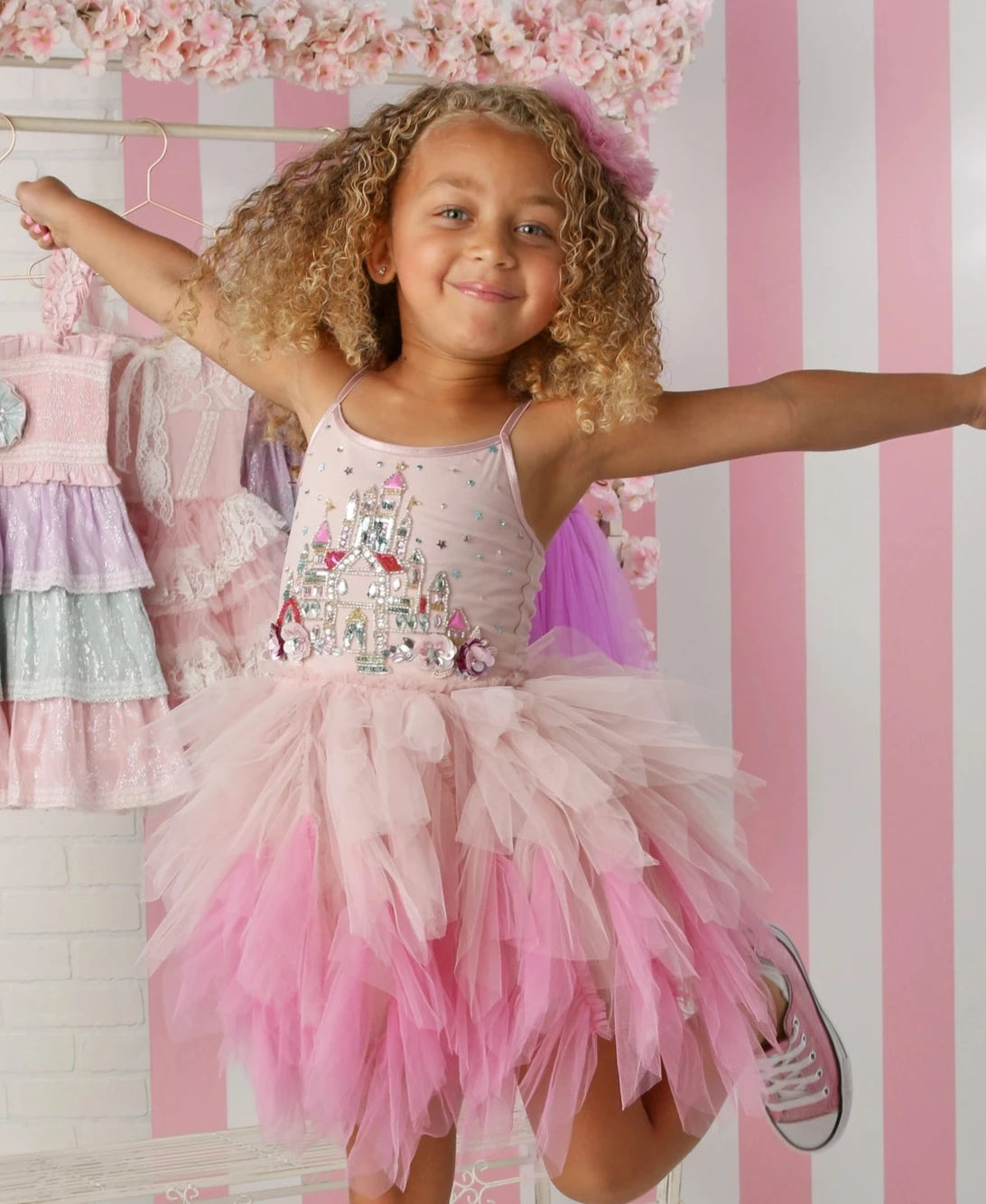 princess tutu dress 4T / Royal Blue and Yellow keeping her happy PREORDER - Disney Tiana Tutu