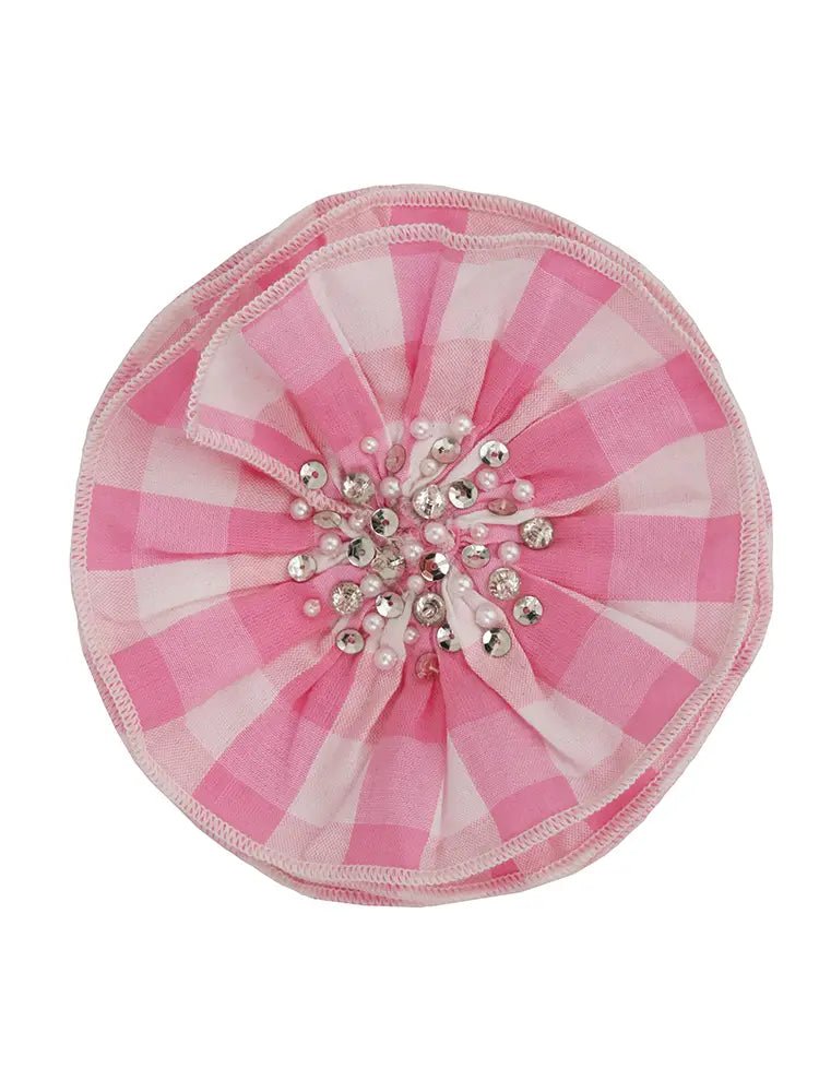 Ooh! La, La! Couture Hair Clip- Pink Gingham - Everything But The PrincessOoh! La, La! Couture