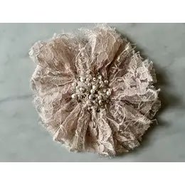 Ooh! La, La! Couture Lace Hair Clip- Blush - Everything But The PrincessOoh! La, La! Couture