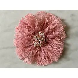 Ooh! La, La! Couture Lace Hair Clip- French Rose - Everything But The PrincessOoh! La, La! Couture